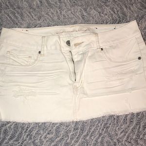White American eagle denim skirt